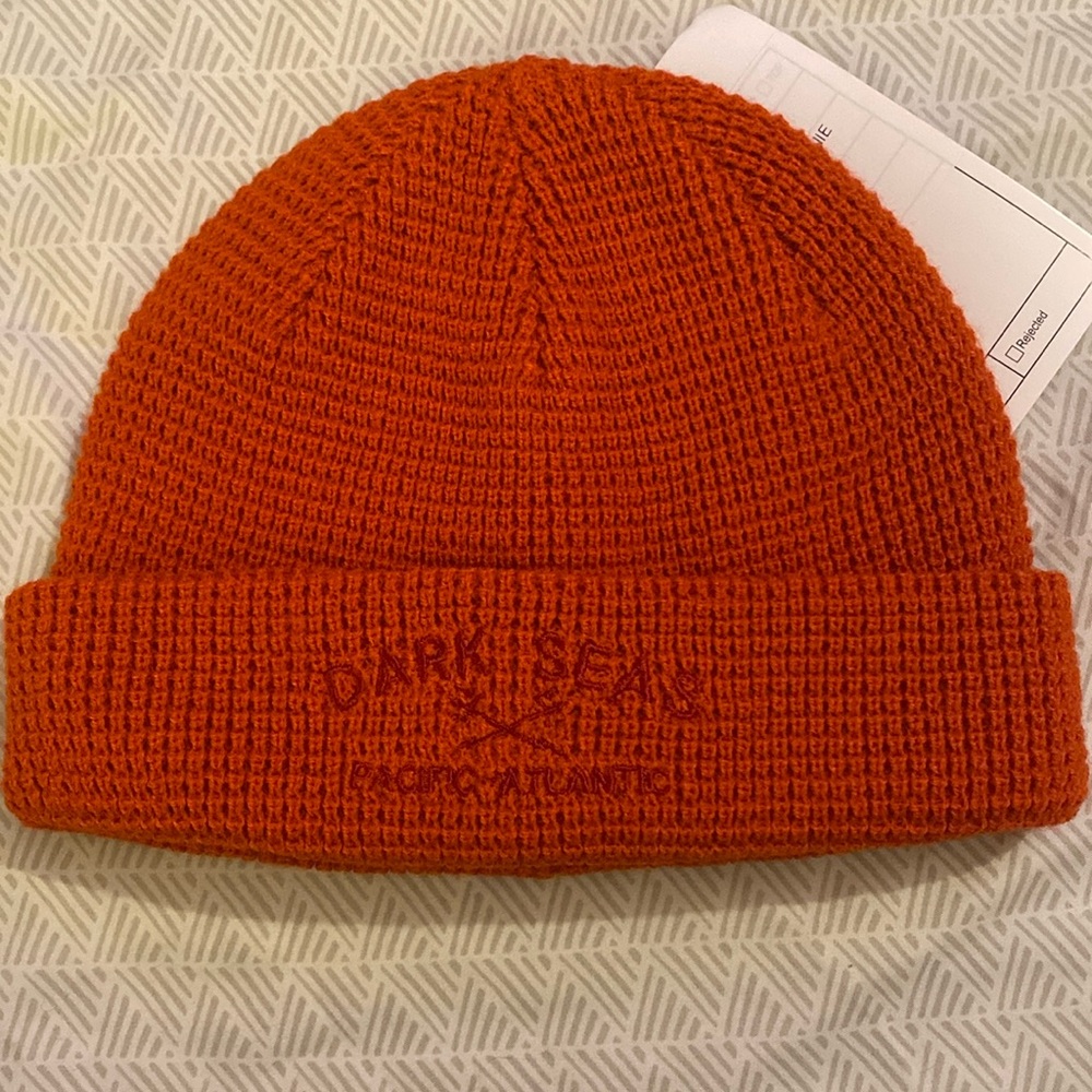 Orange Knit Beanie